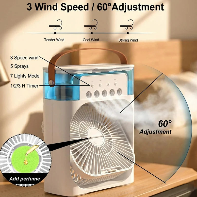 Jupitar Portable 3 in 1 Air conditioner Fan & Cooler - Instant Cooling for Home & Office